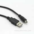 Custom Shied 5PIN Mini B USB 2.0 Charger Data Extension Cable For PS3